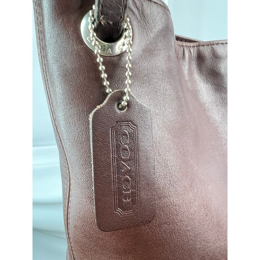 Rare 1998 Vintage Coach Westport Shoulder Bucket Bag Mahogany Brown Leather - Picture 10 of 16